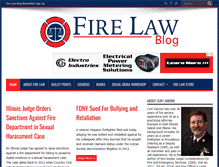 Tablet Screenshot of firelawblog.com